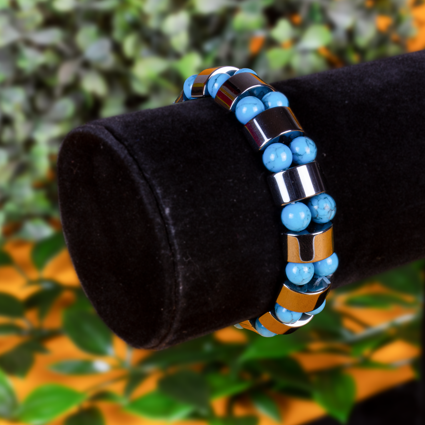 Hämatit & Türkis Armband