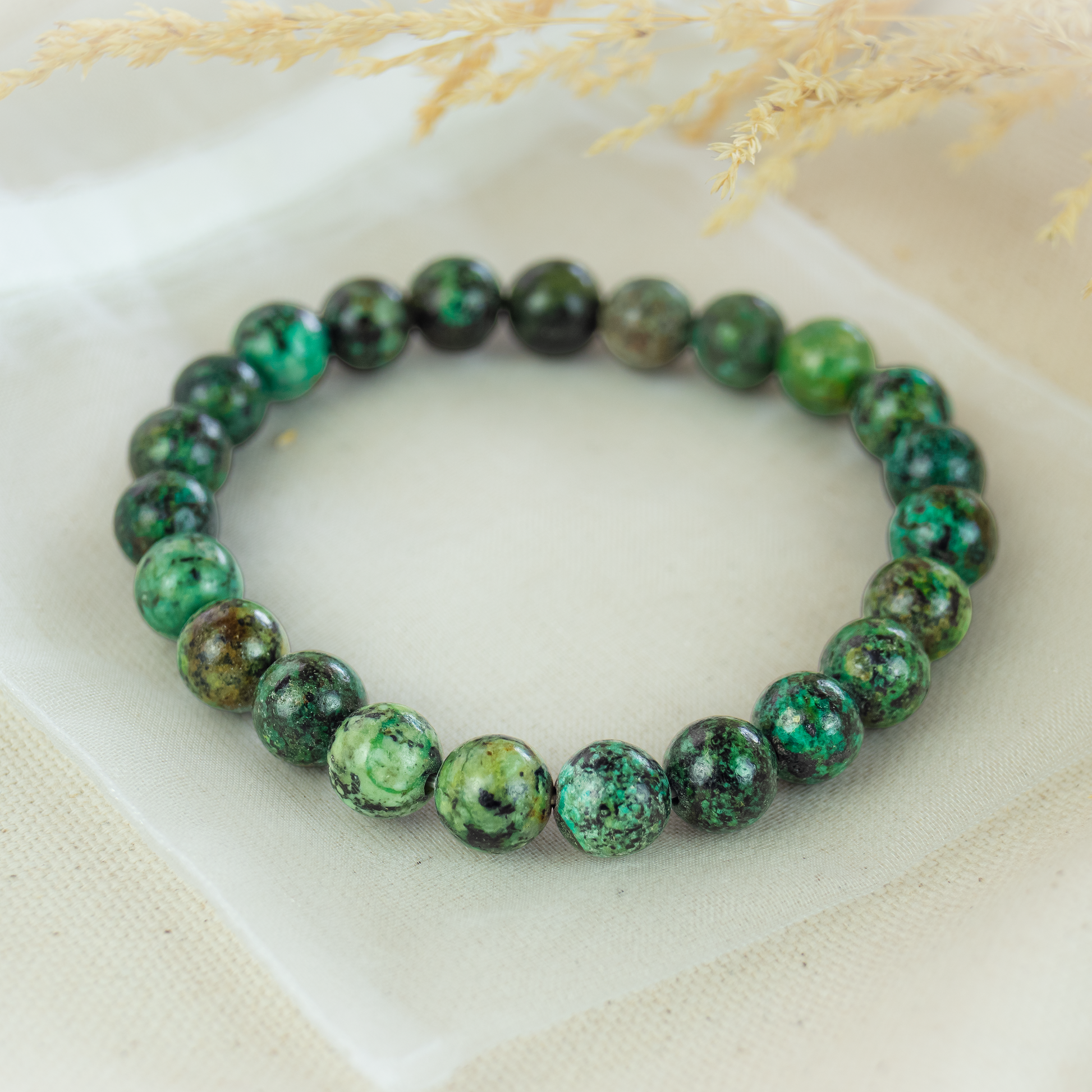 Afrikanischer Türkis Armband (8mm)