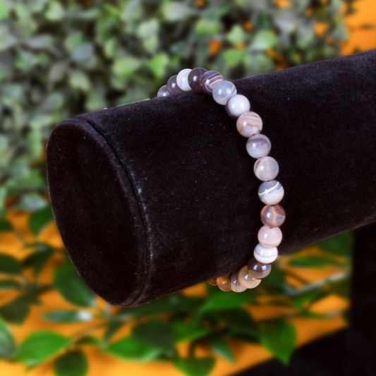 Botswana Achat Kugelarmband 6mm