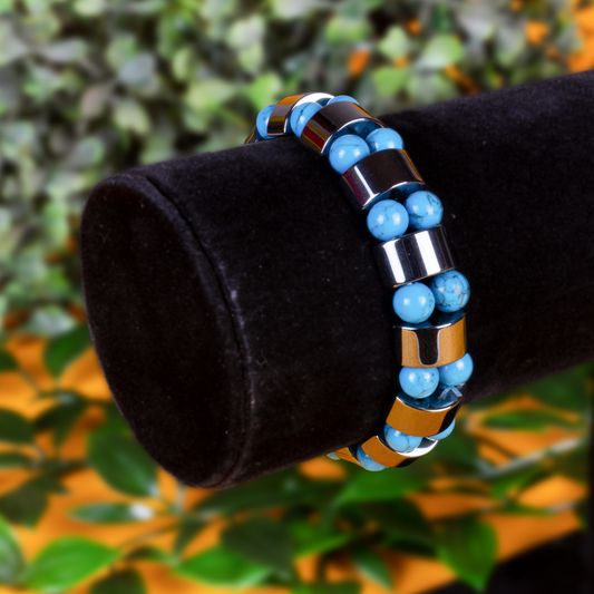 Hämatit & Türkis Armband
