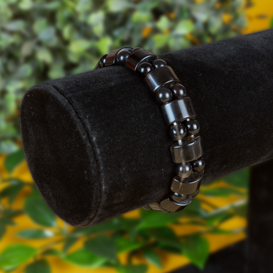 Lamellenobsidian Fancy Armband
