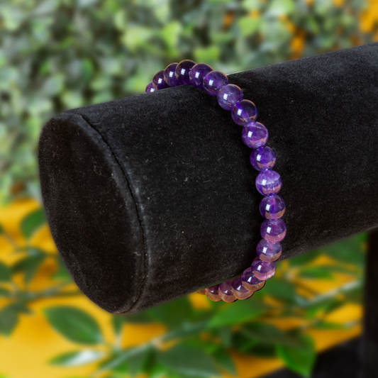 Amethyst Kugelarmband 6 mm