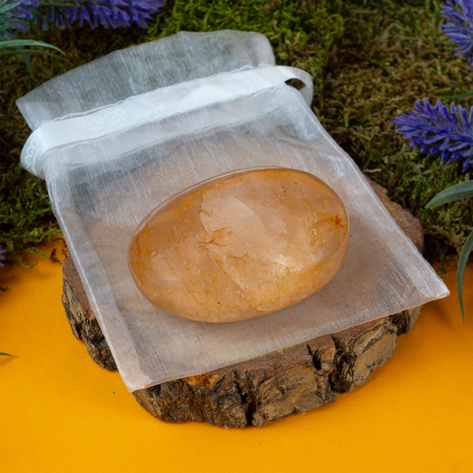 Goldener Heiler Lemurian Trommelstein