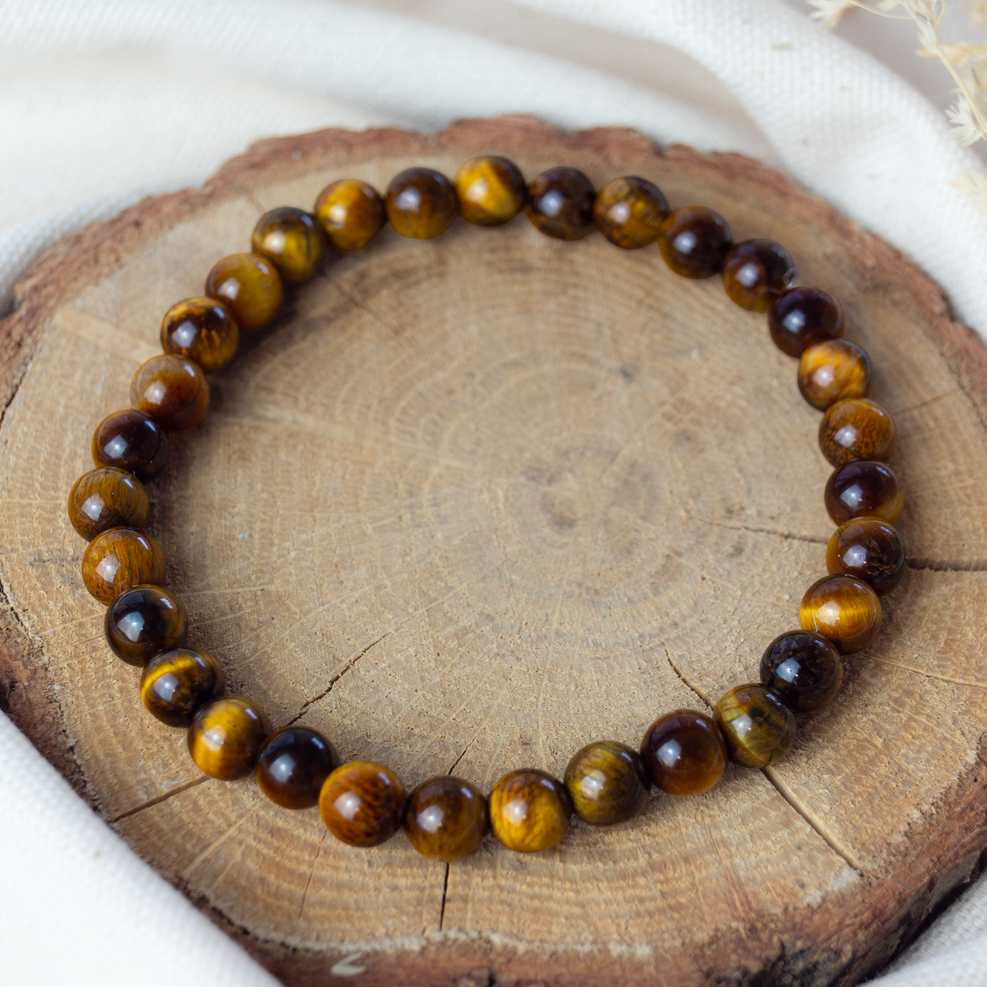 Tiger Auge Kugelarmband