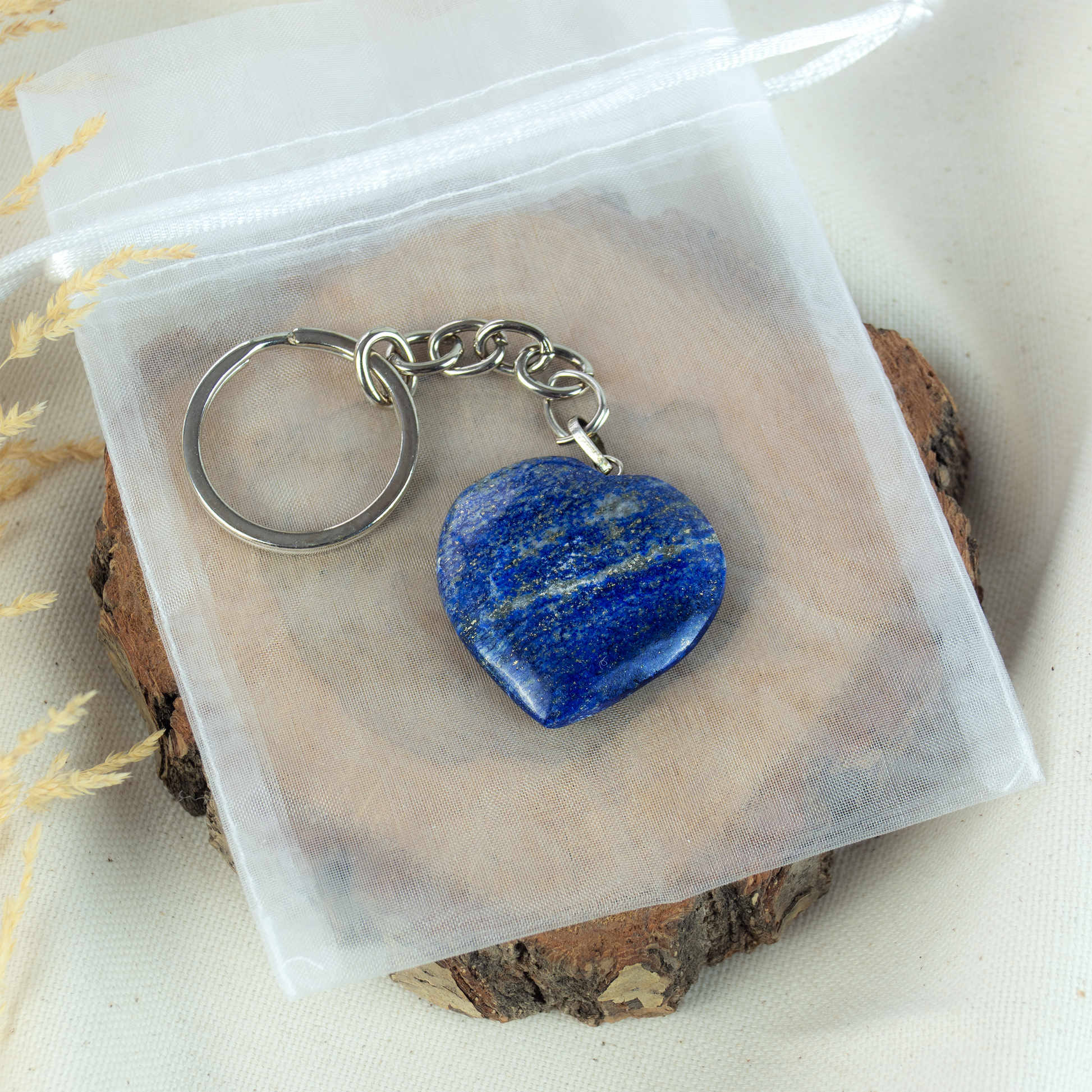 Lapislazuli Herz Schlüsselanhänger