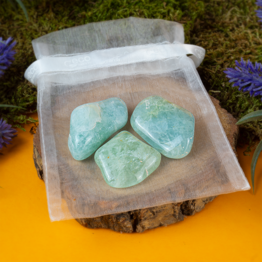 Aquamarin Trommelsteine