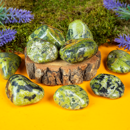 Nephrit Jade Trommelstein