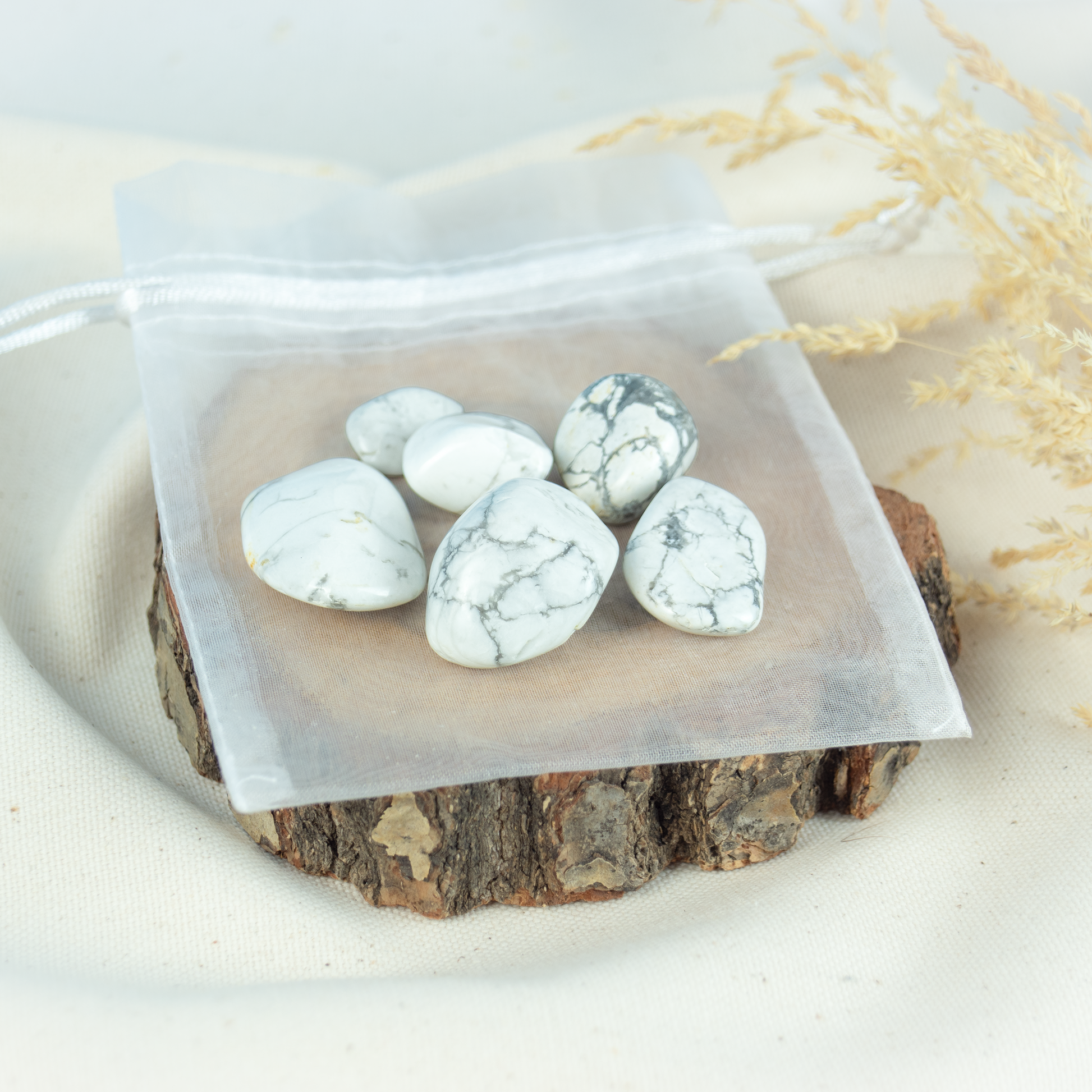 Magnesit Trommelsteine