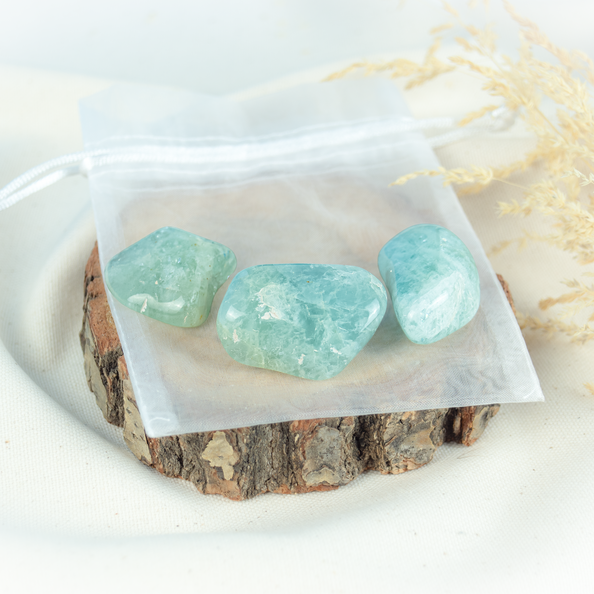 Aquamarin Trommelsteine
