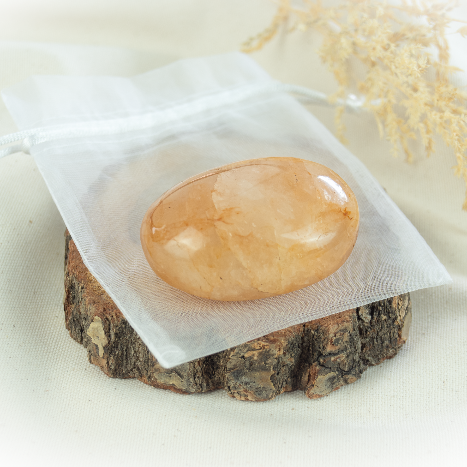 Goldener Heiler Lemurian Trommelstein