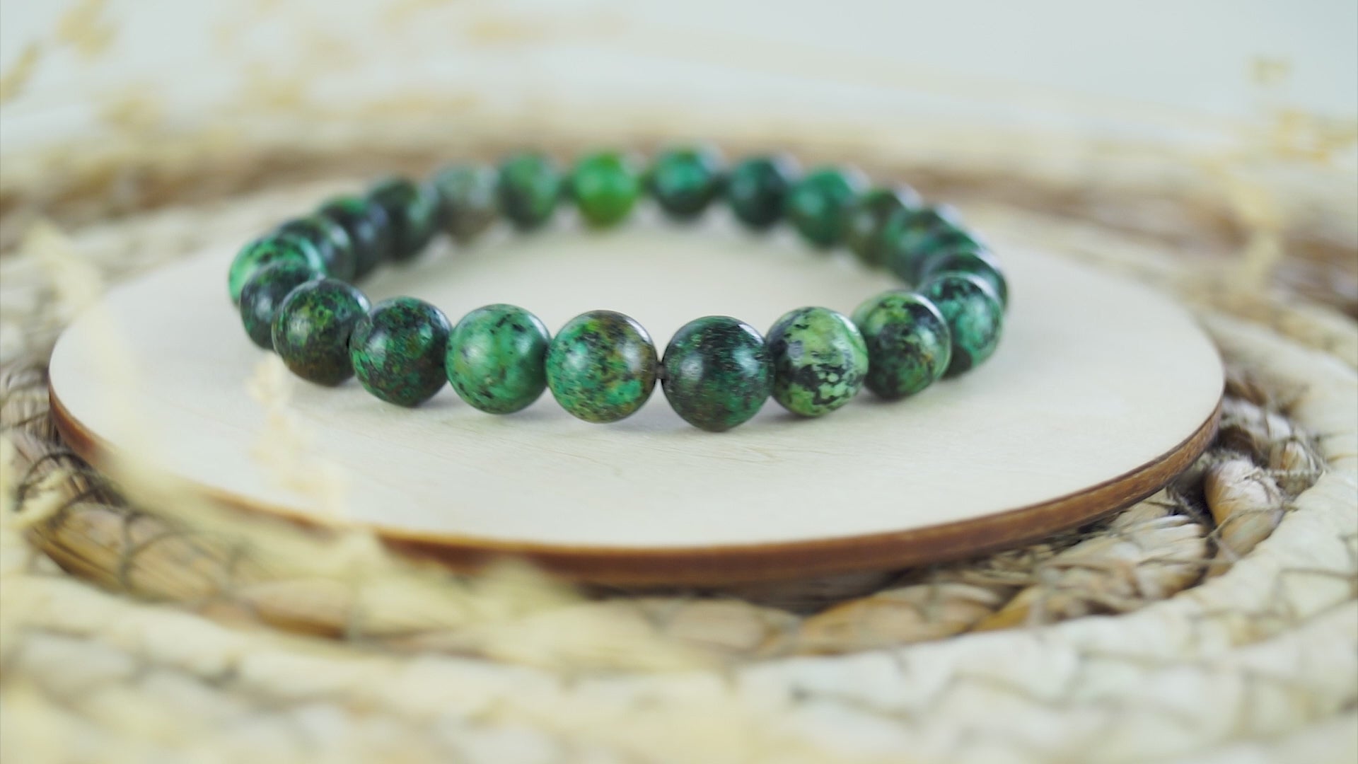 Afrikanischer Türkis Armband (8mm)