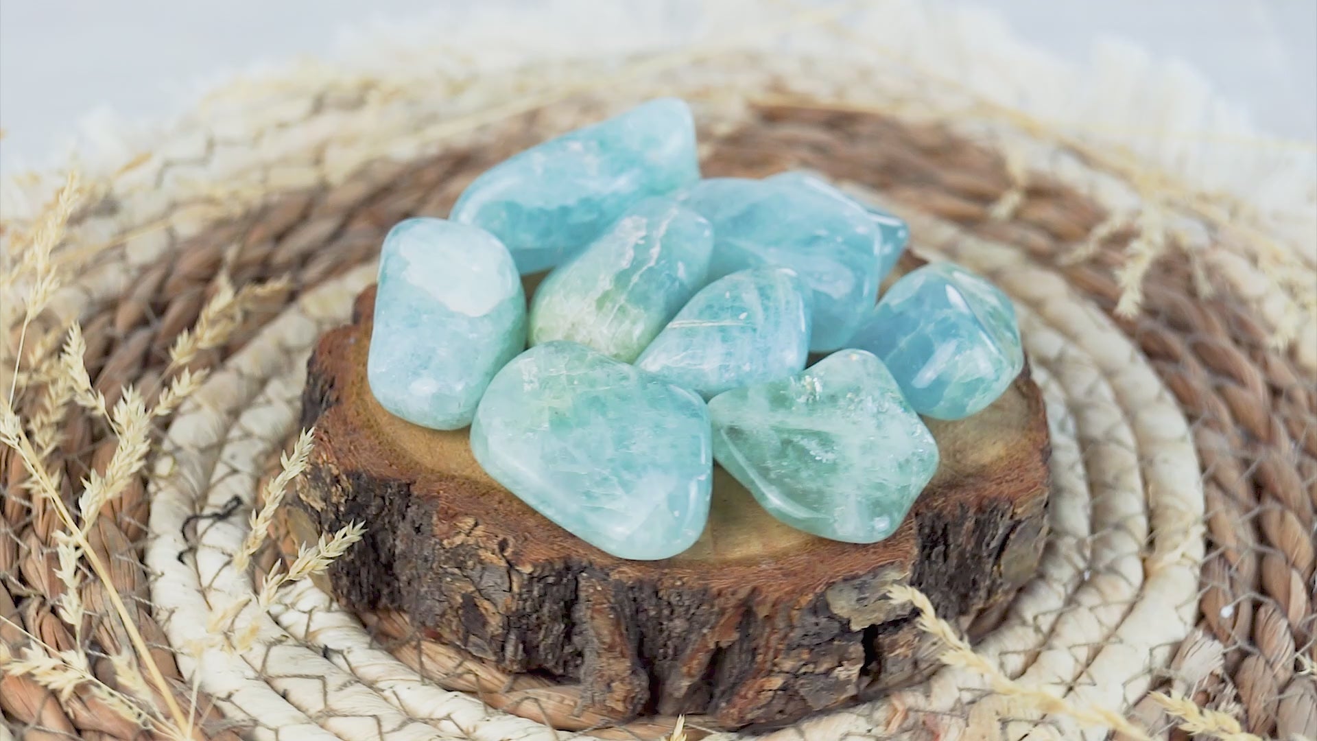 Aquamarin Trommelsteine