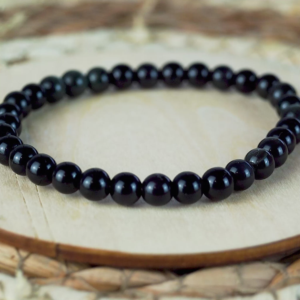 Regenbogenobsidian Kugelarmband 6mm