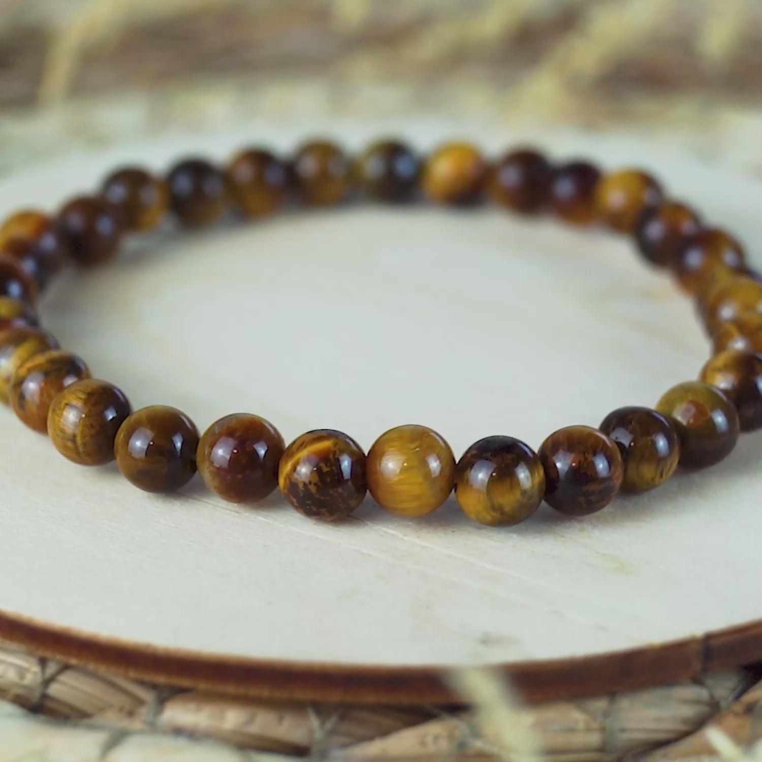 Tiger Auge Kugelarmband